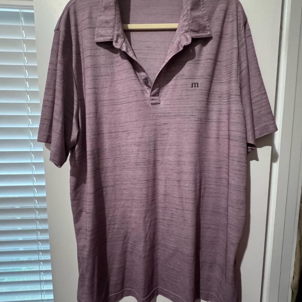 Travis Mathew Purple Polo Shirt